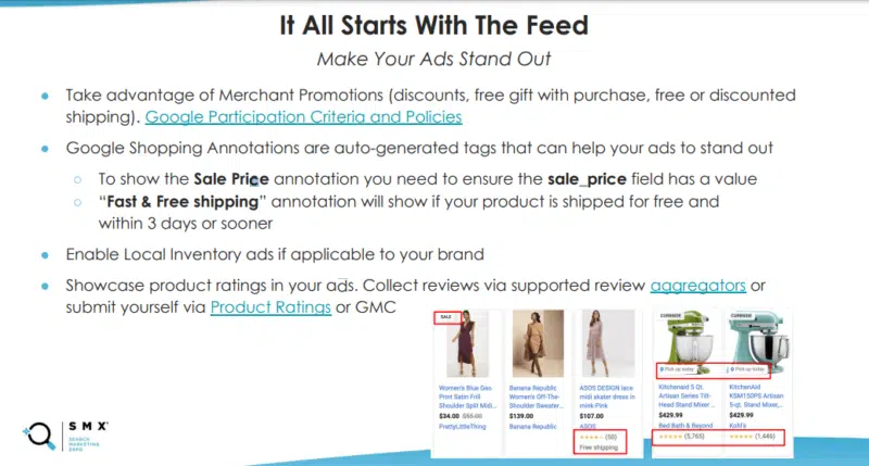 Google Merchant Promotions and annotations