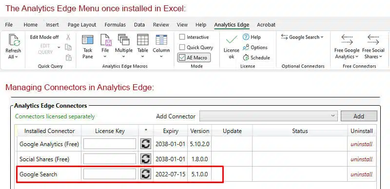 Url Inspection Ae Analytics Edge Excel