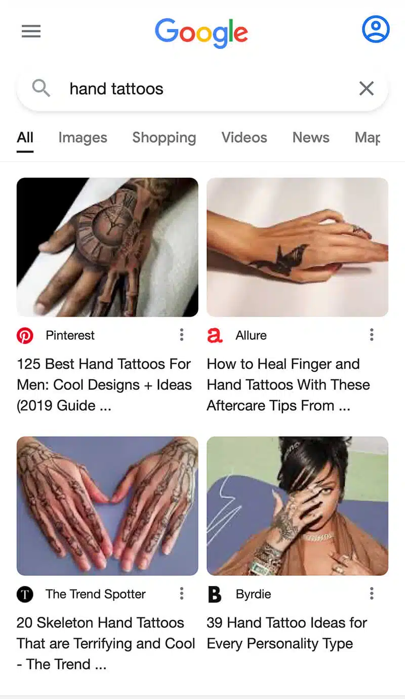 Hand Tattoos Google Search Ui