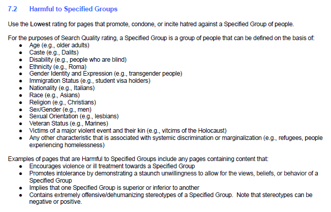 Harmful To Specified Groups