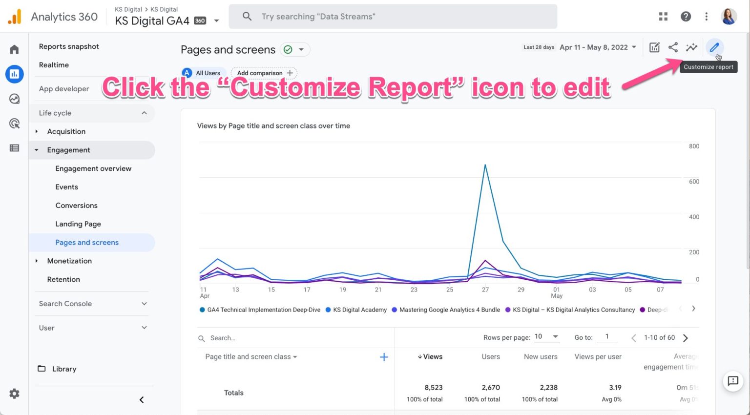 How to make a GA4 landing page report in 10 easy steps