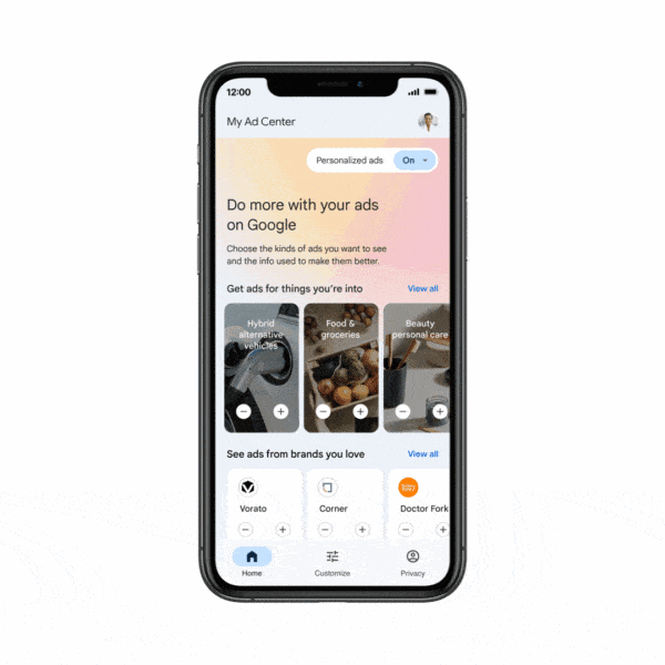 Google’s My Ad Center lets users control their ad experience, follow brands