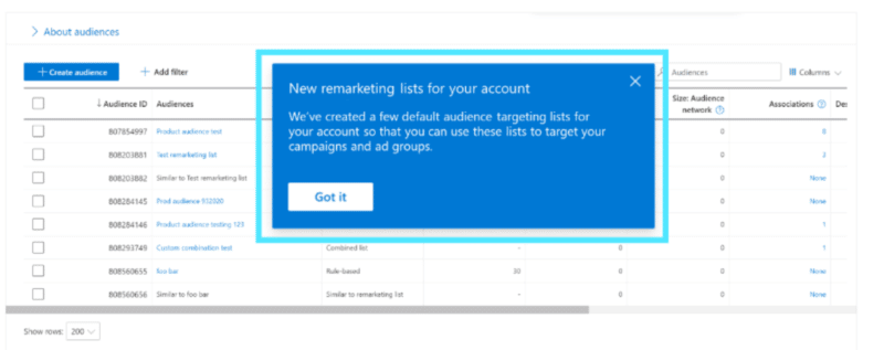 Microsoft Advertising is rolling out Auto-generated remarketing lists and more