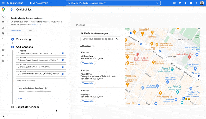 Market Place on Google Maps Platform