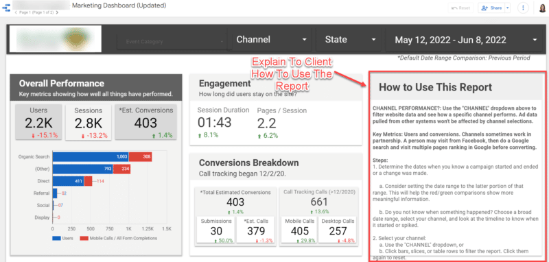 data studio report how to use