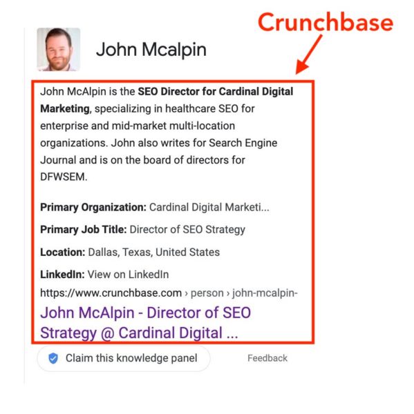 john mcalpin knowledge graph first version