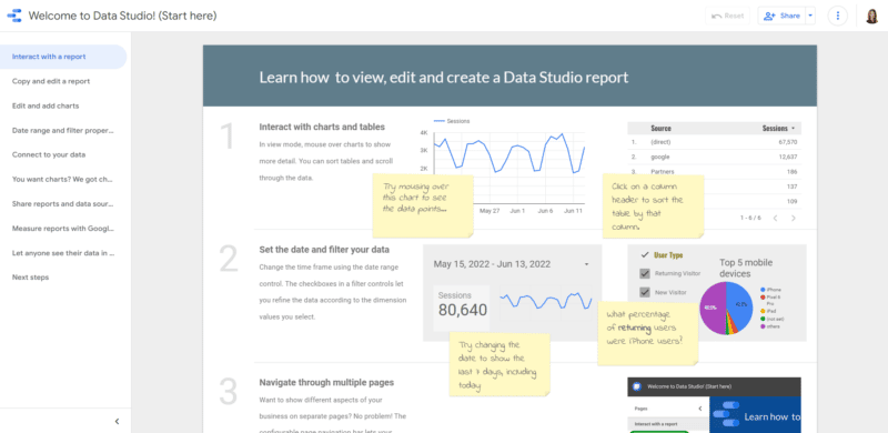 welcome to data studio