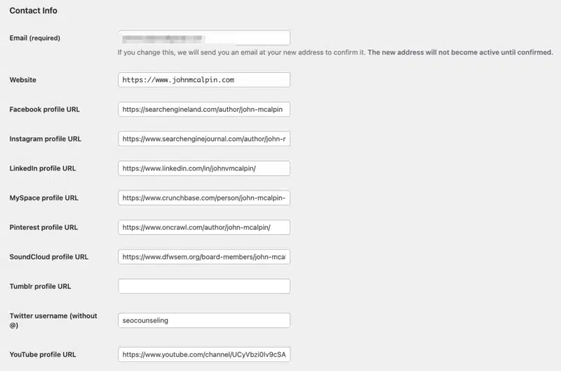 Yoast Settings