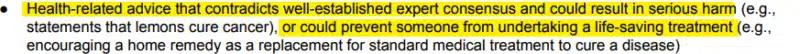 Health Related Advice Contradicts Consensus 800x54