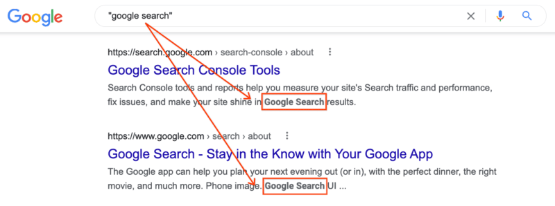 Google обновляет фрагменты результатов поиска для запросов с кавычками