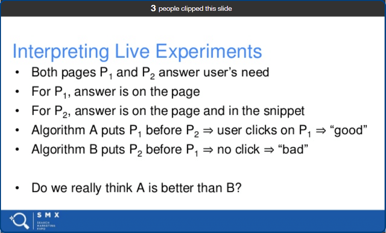 Paul Haar's SMX Conference slide.