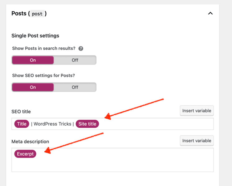 WordPress fallback titles and meta descriptions.