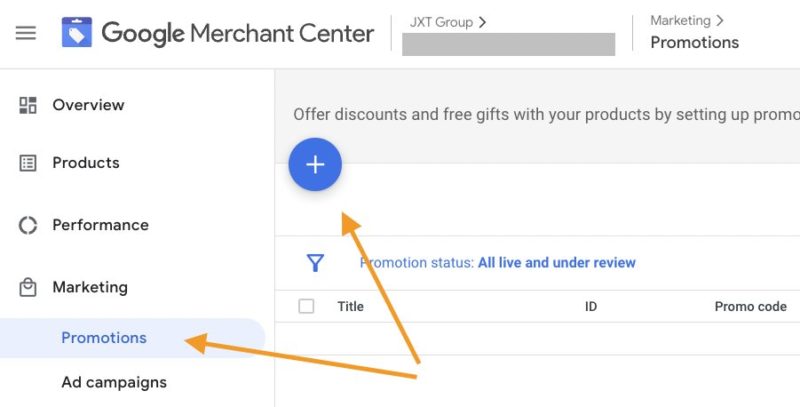 تبلیغات Google Merchant Center