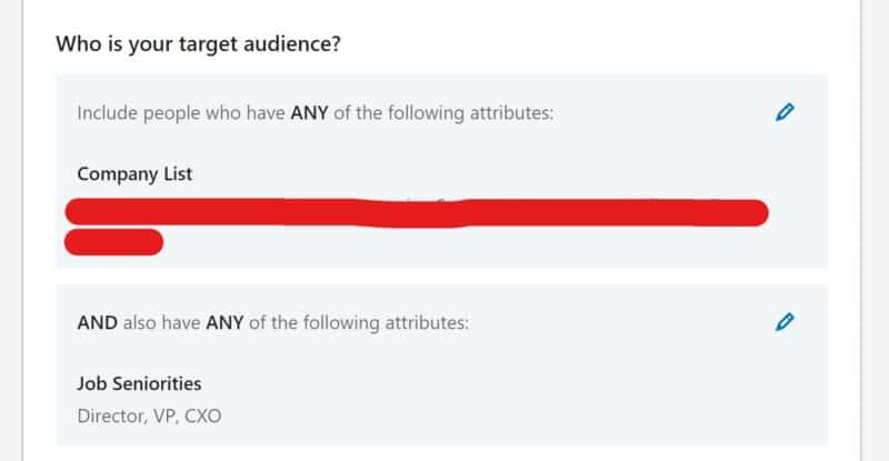 Audience stratification in LinkedIn