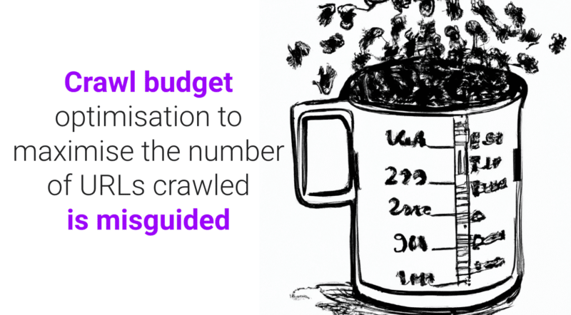 Оптимизация краулингового бюджета для максимизации количества просканированных URL-адресов является ошибочной.