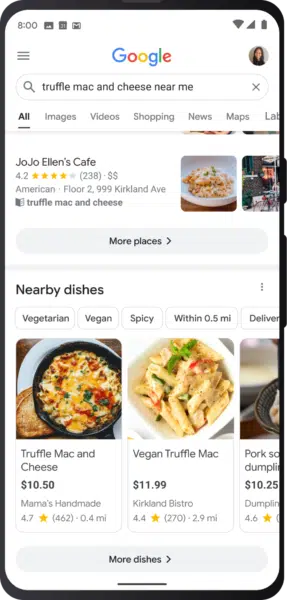 Google launches new search, shopping and maps features