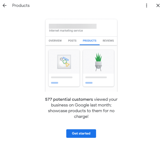 Edit products - get started