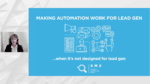 Making automation work for lead gen