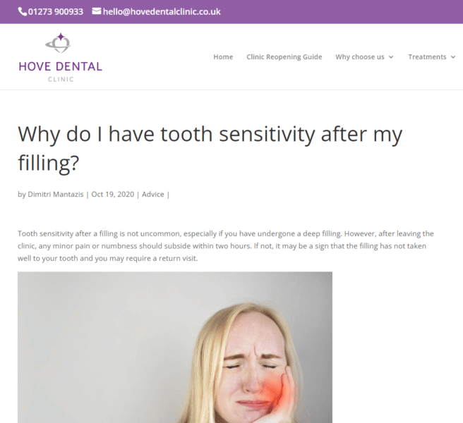 dental clinic blog example