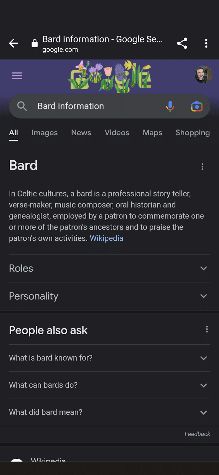 Bard info - Google it