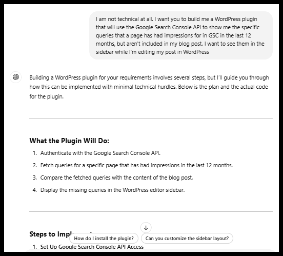 ChatGPT - build your own tool