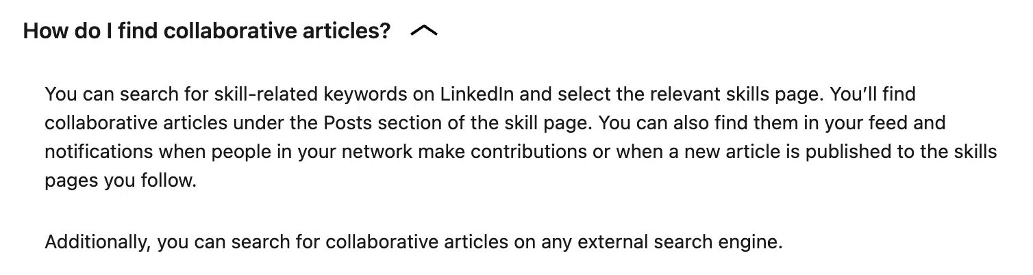 LinkedIn 协作文章常见问题解答