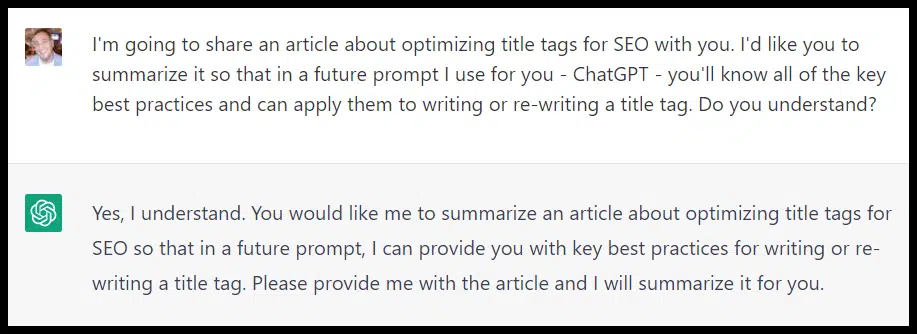 Optimizing prompt character counts with summaries