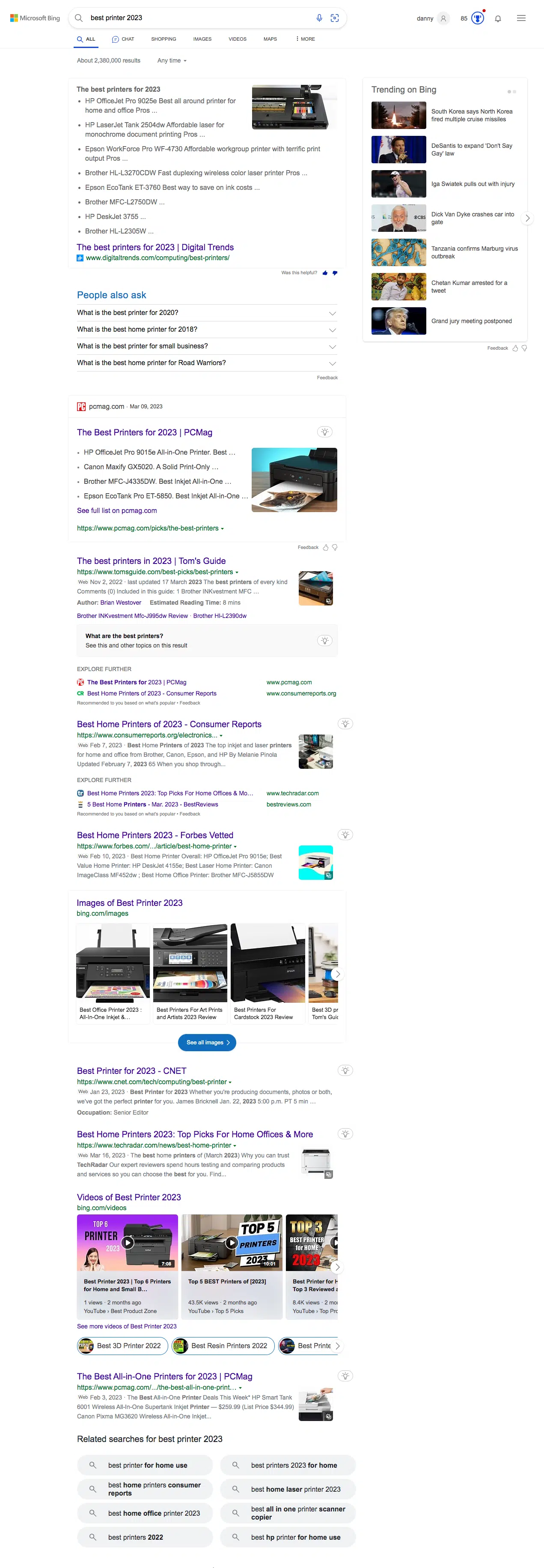 Best Printer 2023 Bing