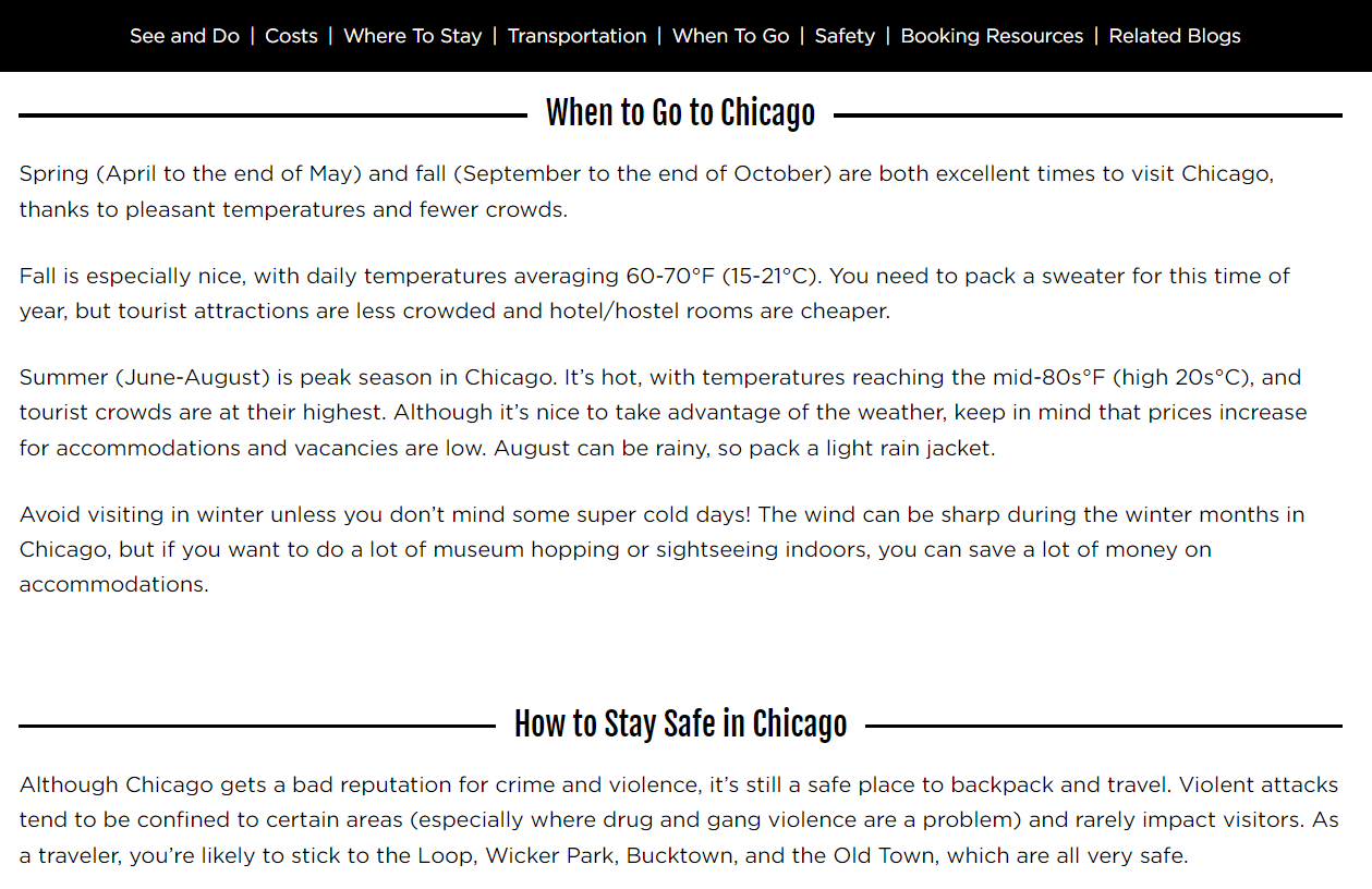 Chicago travel guide