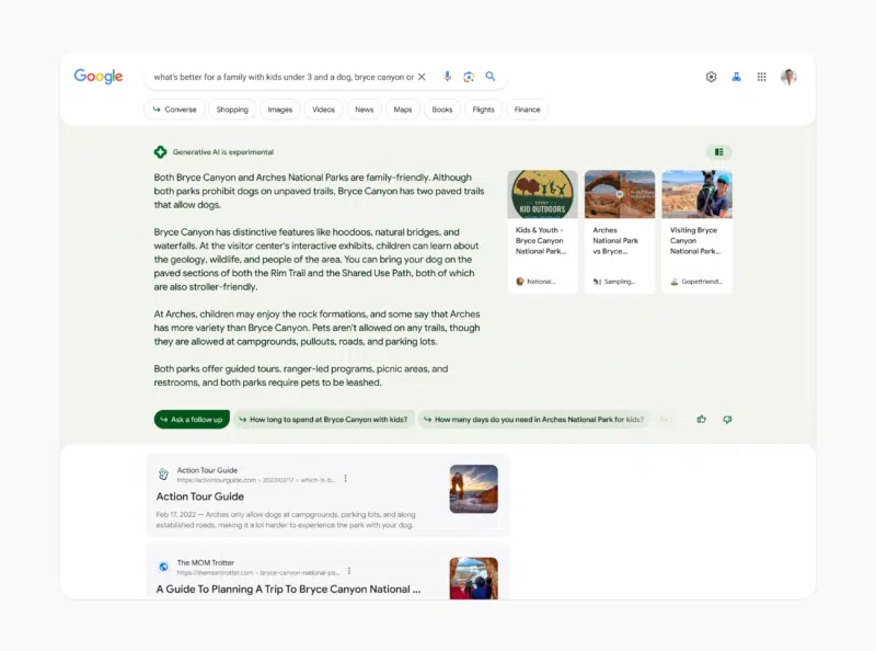 Google Search Generative Ai Experience Look 800x594