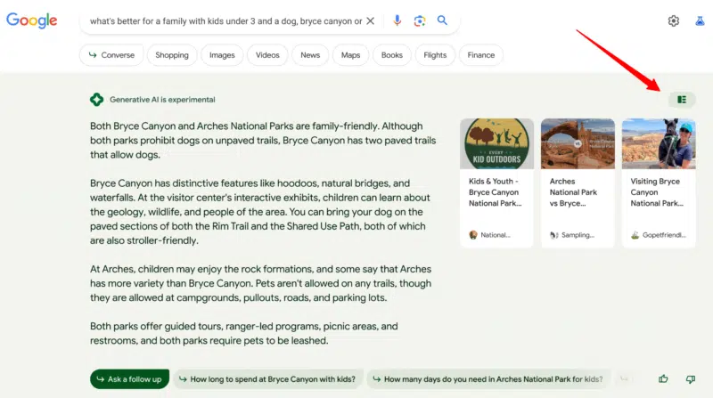 The new Google search generative experience: Here's what it looks like
