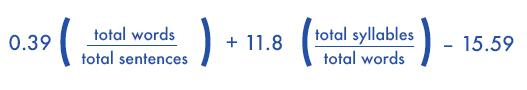 Flesch-Kinkaid Grade Level Formula