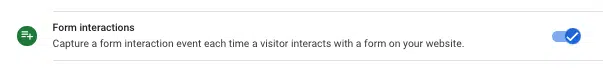 Form interactions - Enhanced measurement