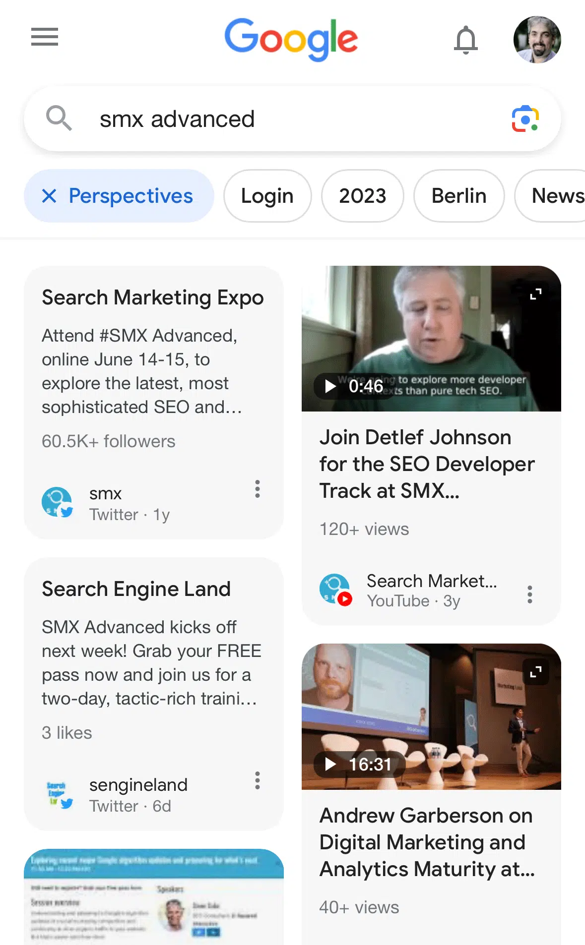 Google launches perspectives filter in mobile search results