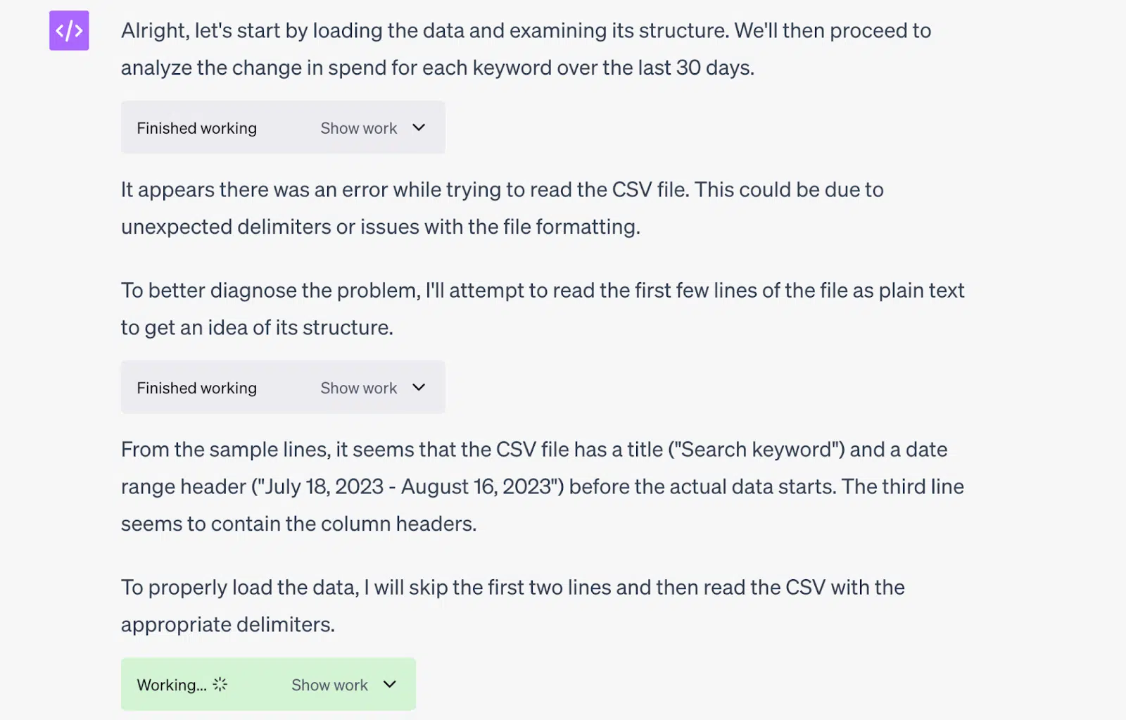 ChatGPT - Advanced Data Analysis 1