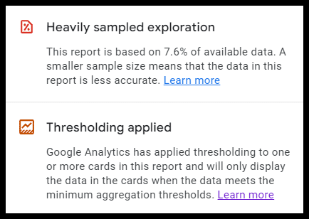 Data sampling in GA4