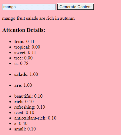 Basic demo of how text is selected from an LLM