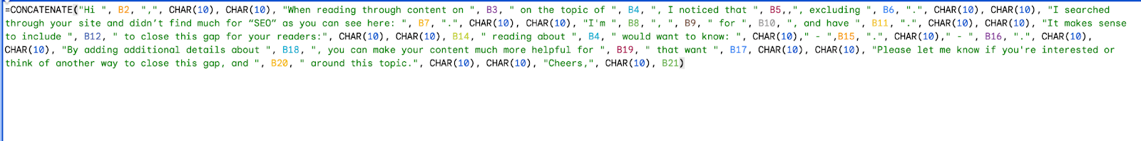 CONCATENATE function - Example