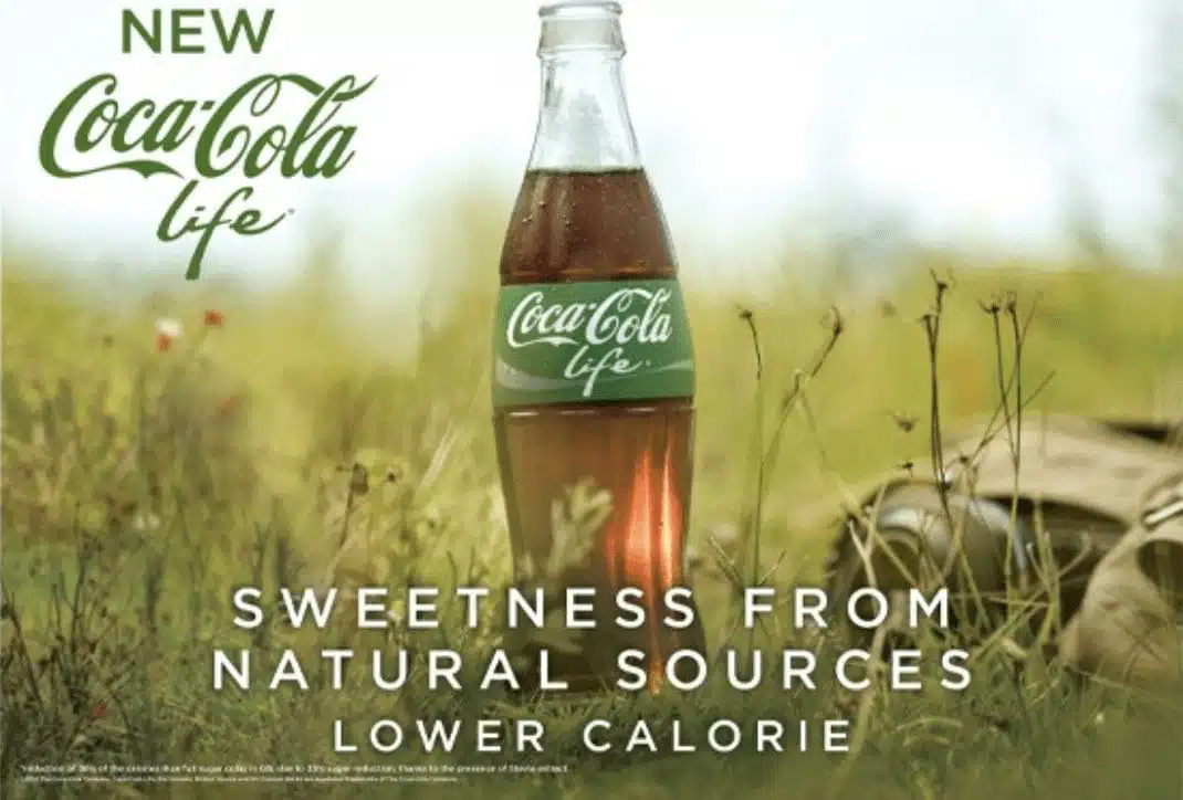 Example of a greenwashing ad from Coca-Cola
