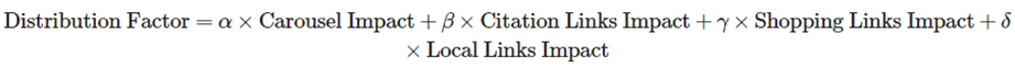 SGE distribution factor