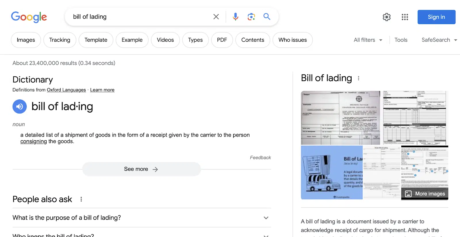 Master Bill Of Lading Template - Download in Word, Google Docs