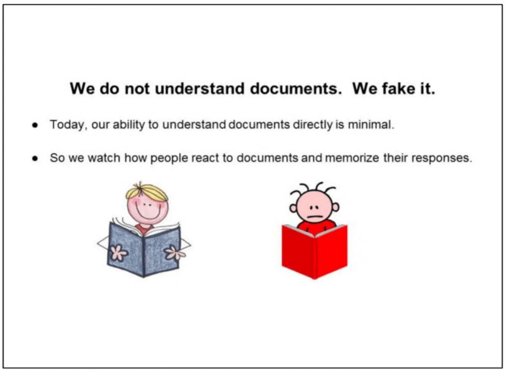 we do not understand documents