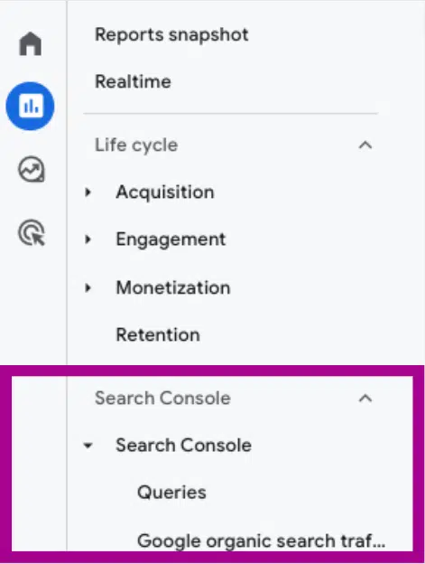 Analyzing Google Search Console traffic in GA4