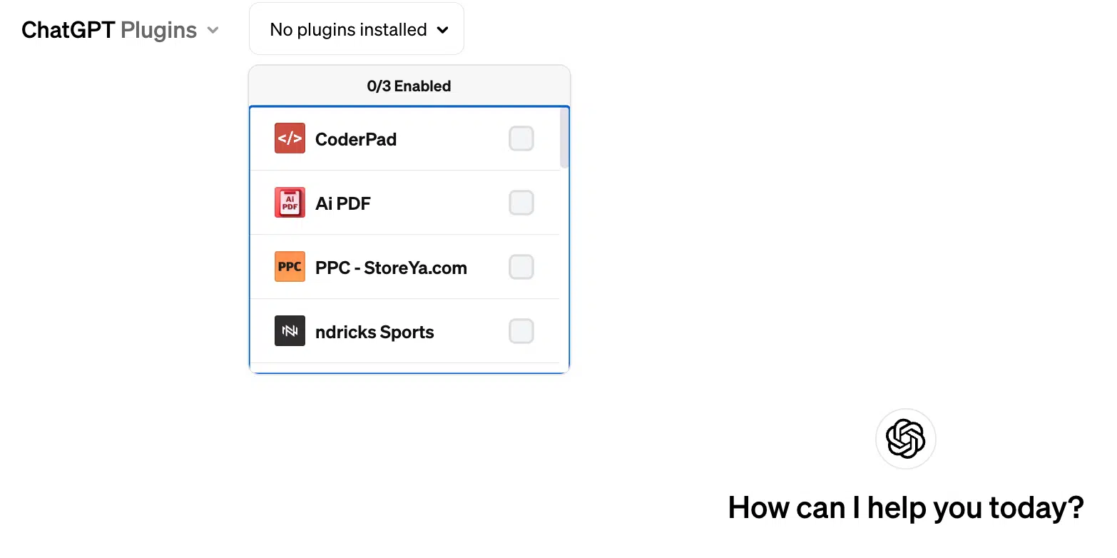 ChatGPT plugins installation