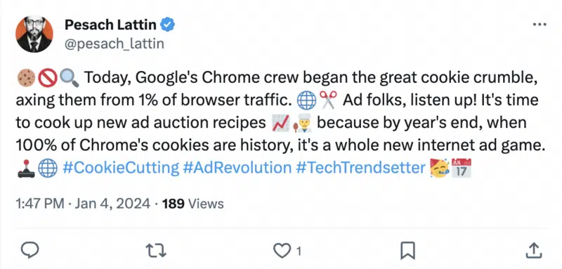 Google ha comenzado a eliminar gradualmente las cookies de terceros