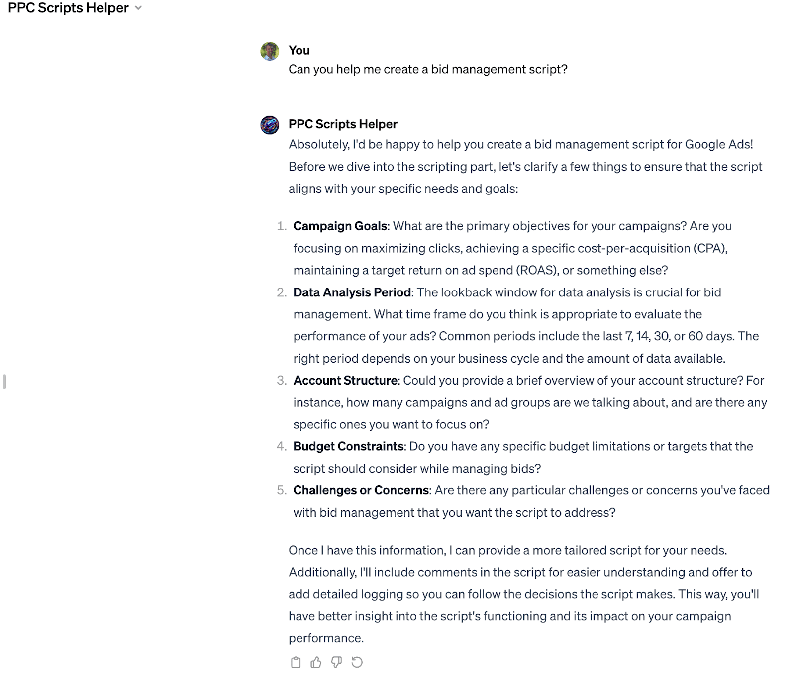 PPC Scripts Helper GPT