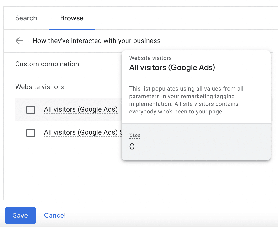 Your data and similar segments