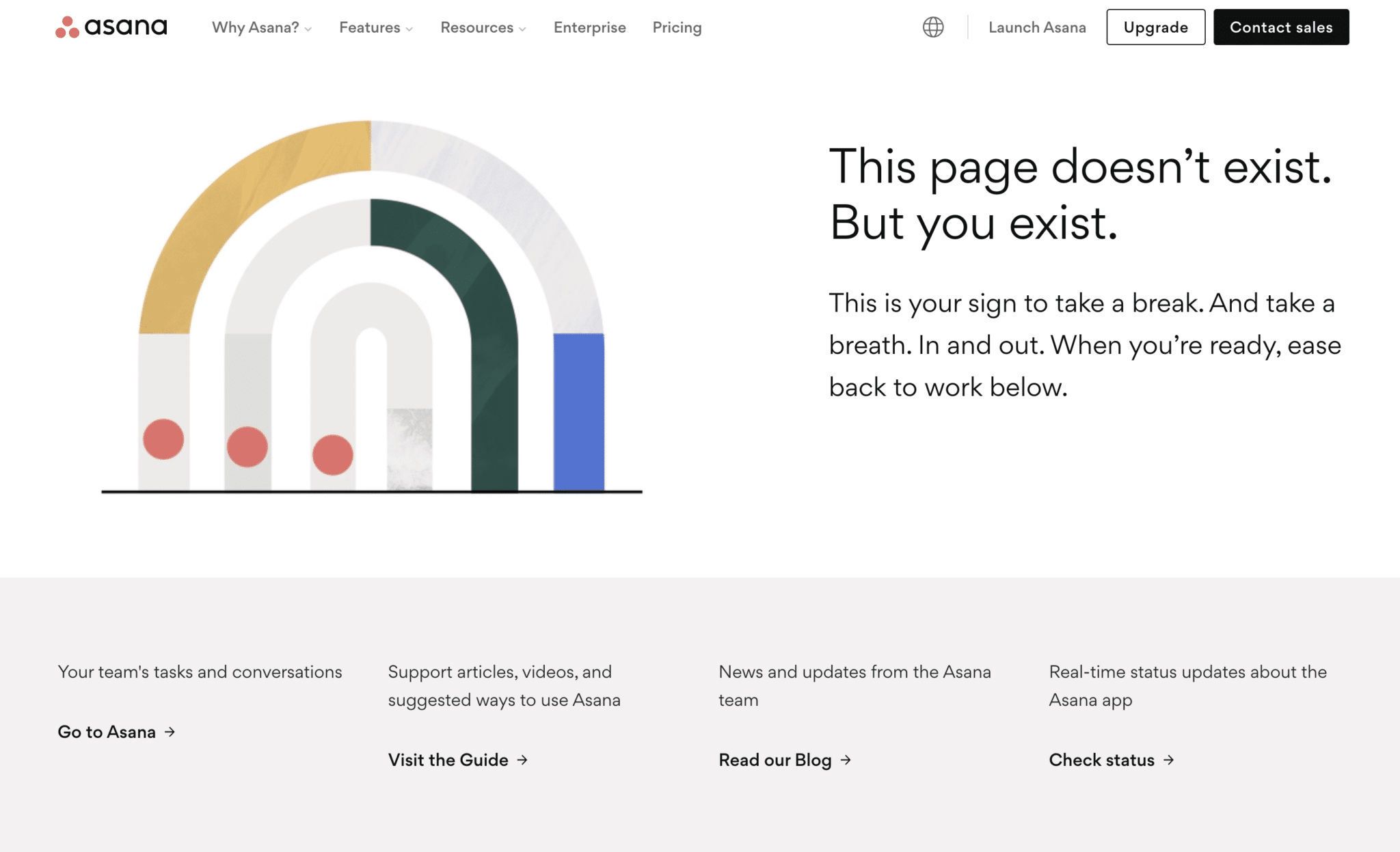 Asana 404 page