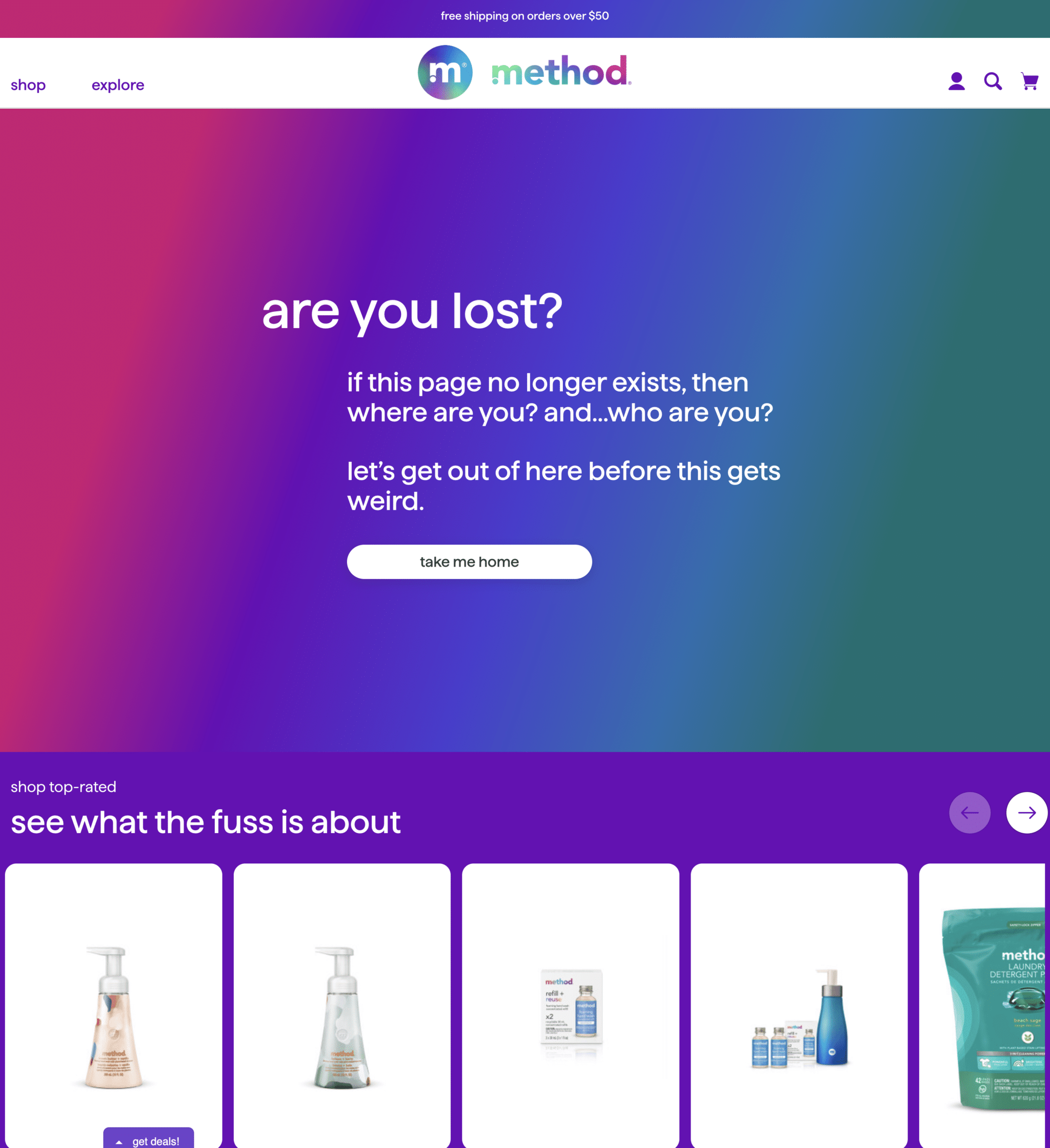 Method 404 page