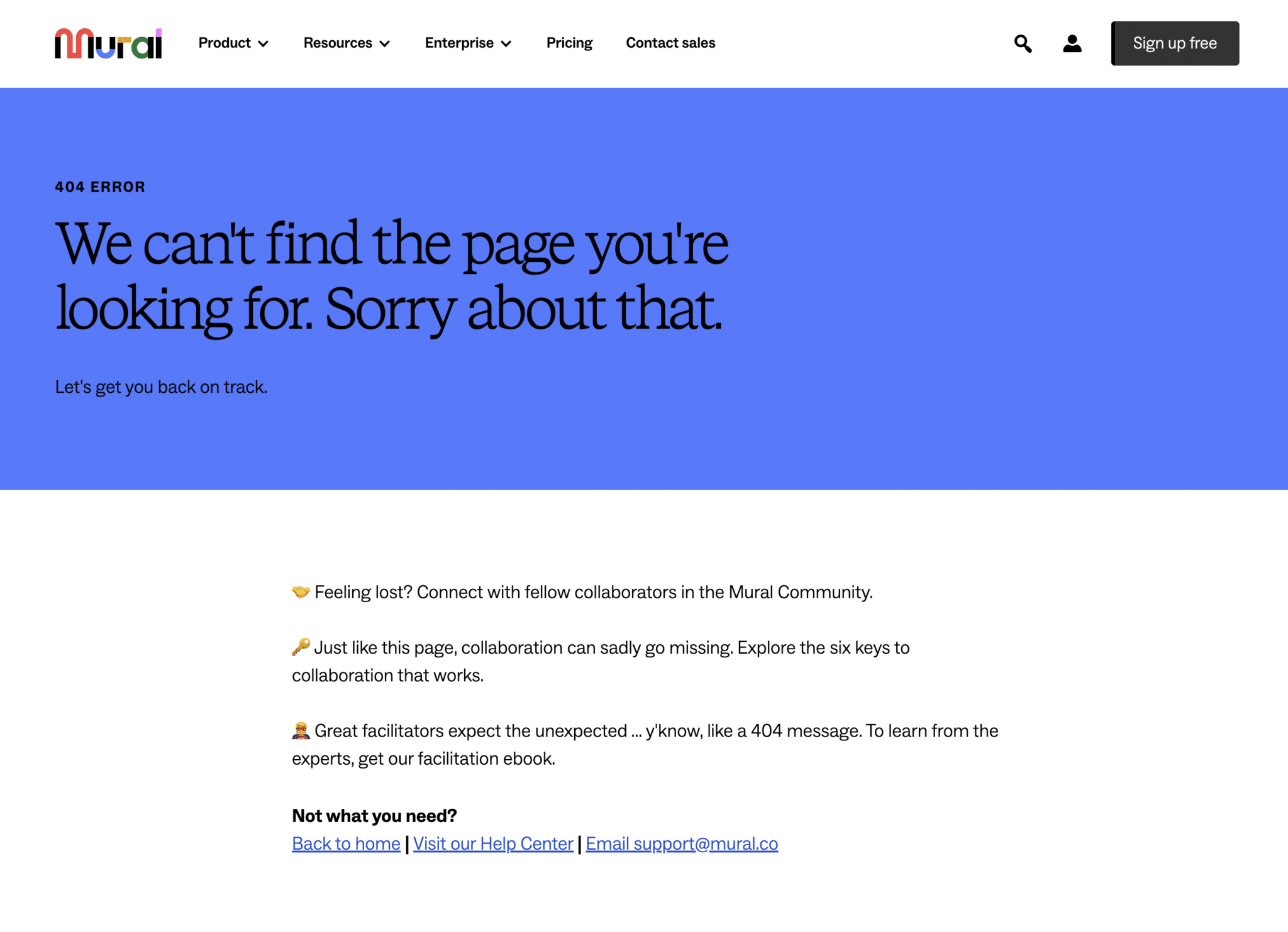 Mural 404 page